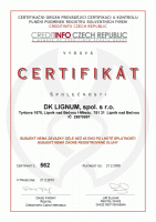Certifikát solvetní firmy 2010